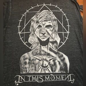 🚫 S O L D 🚫 In This Moment Halfsies Metsalcore Band T-Shirt